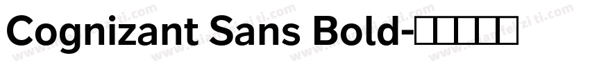 Cognizant Sans Bold字体转换